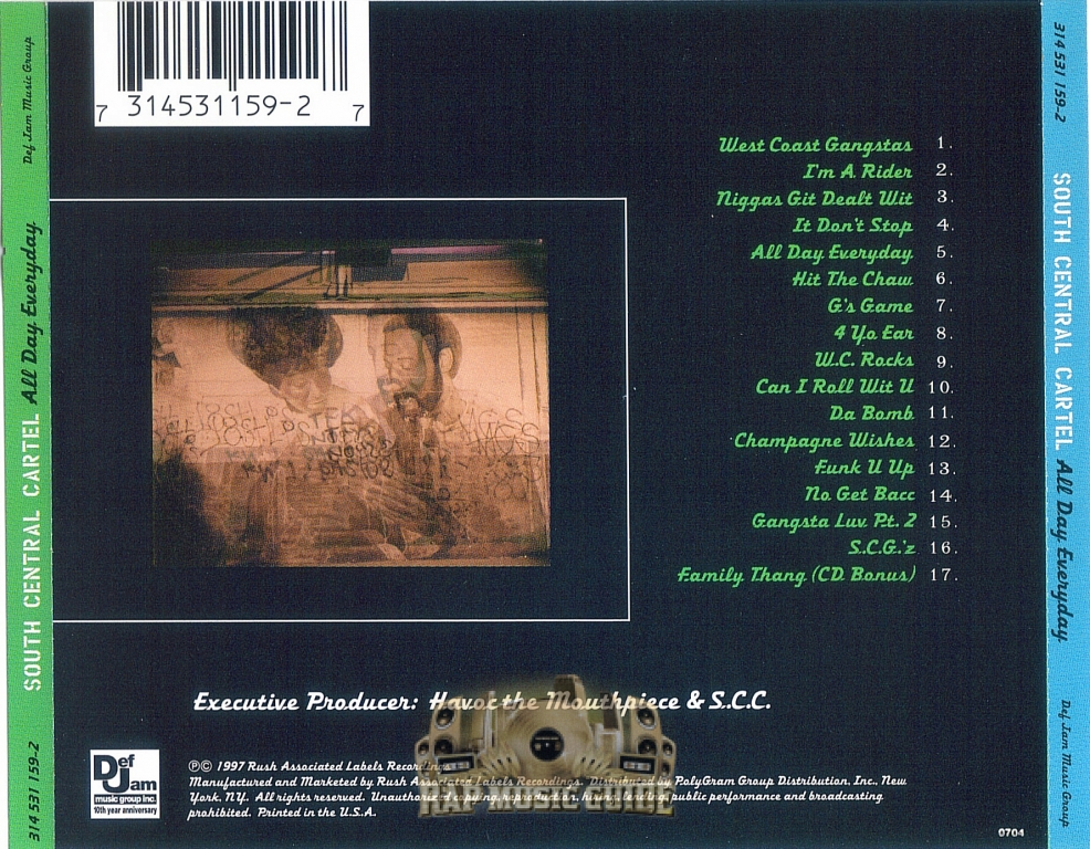 South Central Cartel - All Day Everyday: 1st Press. CD | Rap